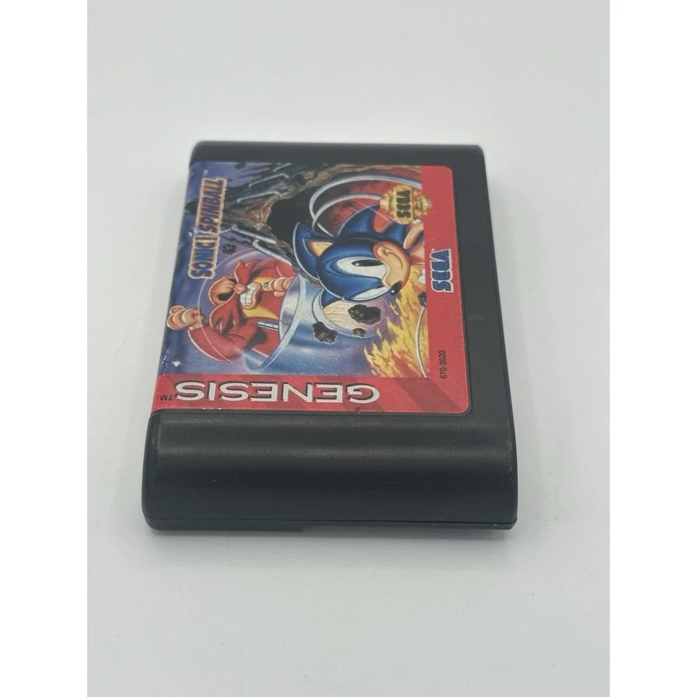Sonic Spinball Sega Genesis Authentic Cartridge Tested Classic Platformer